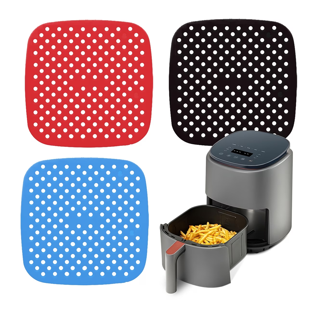 Kitchen Gadgets Tools - Reusable Air Fryer Pad, Silicone Non-stick