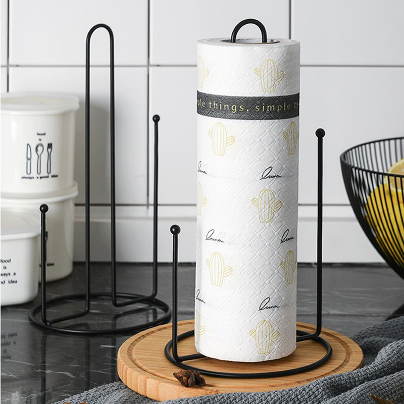 Kitchen Gadgets Holder - 1PC Iron Vertical Paper Towel Holder