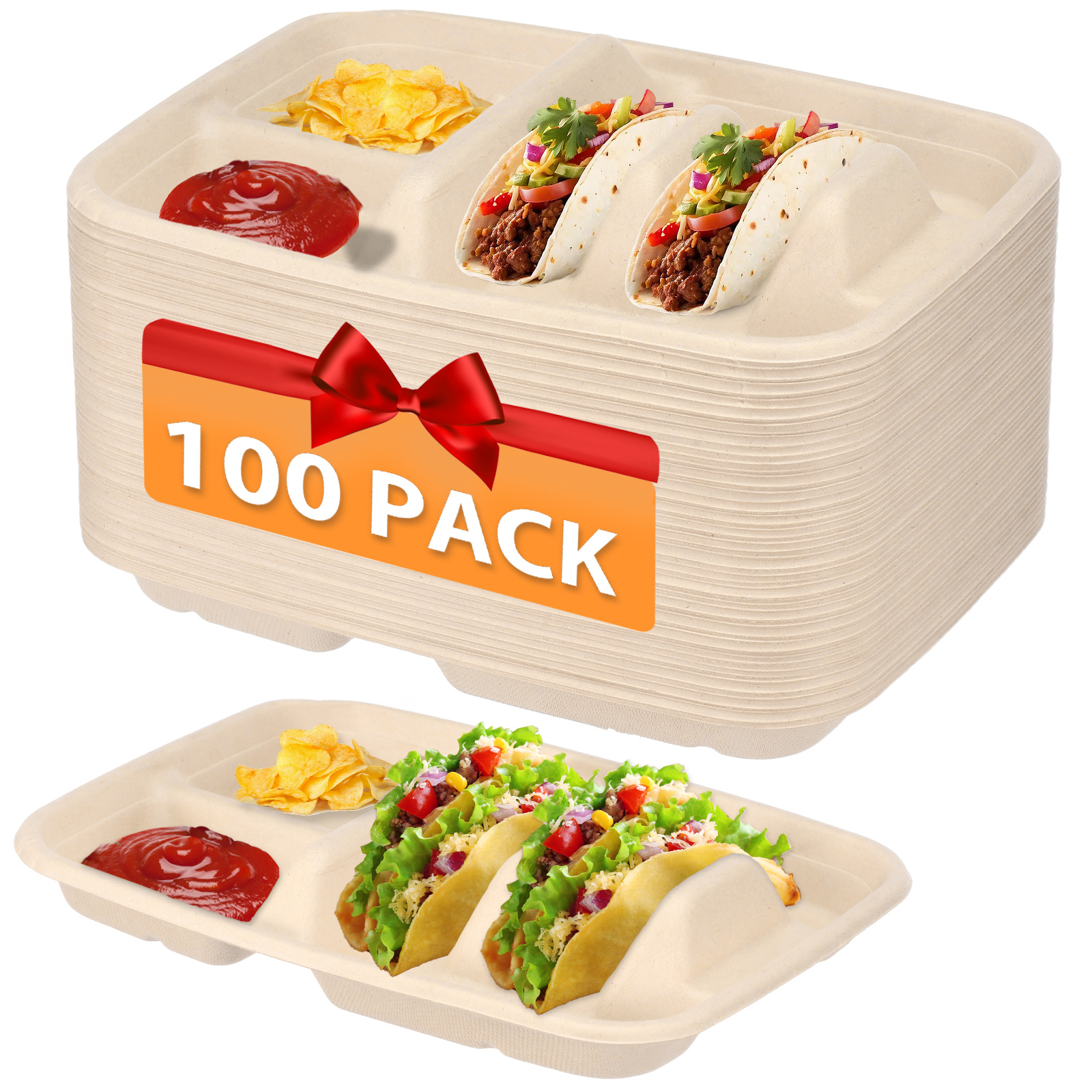 Kitchen Gadgets Holder - 100/50Pcs Taco Holder Portable Taco Tray