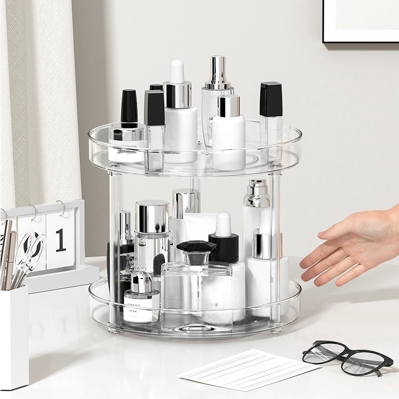 Kitchen Gadgets Rack - 1pc rotating cosmetics storage box dressing