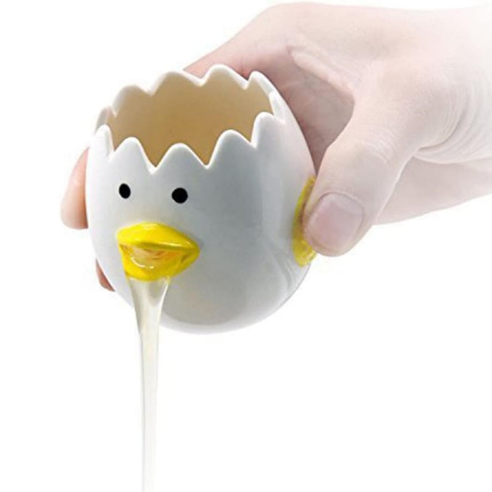 Egg Separator Tool - Cute Egg Separator, Ceramics Vomiting Chicken
