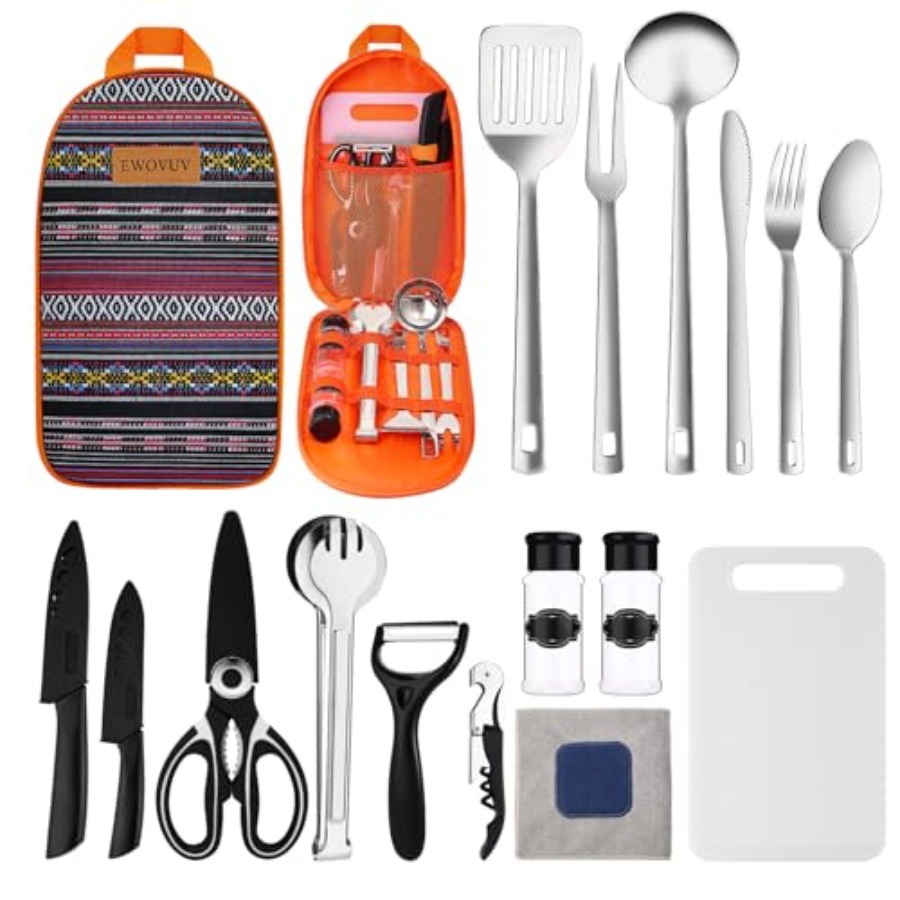 Kitchen Gadgets You Must Have - Camping Cooking Utensils Set- Camping Essentials