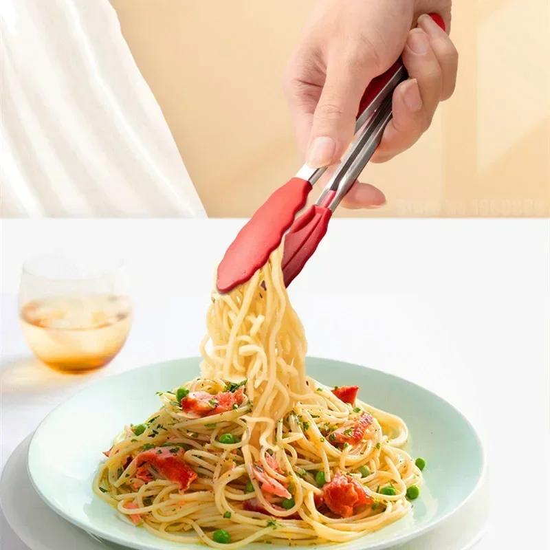 Kitchen Gadgets Products - 7 Inch Non-Slip Food Tongs for