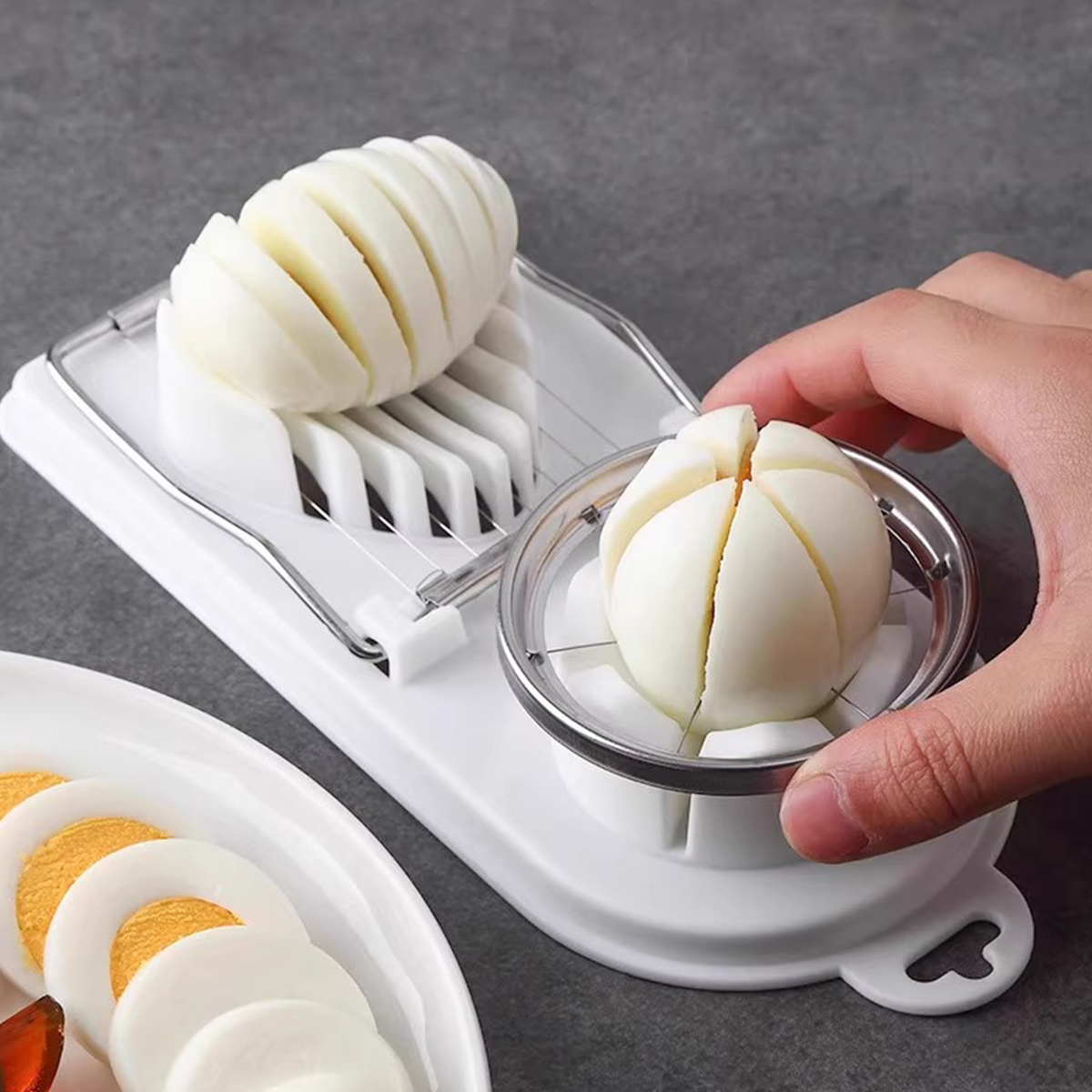 Egg Separator Tool - 1PC-Multifunctional 2-in-1 Stainless Steel Manual Egg