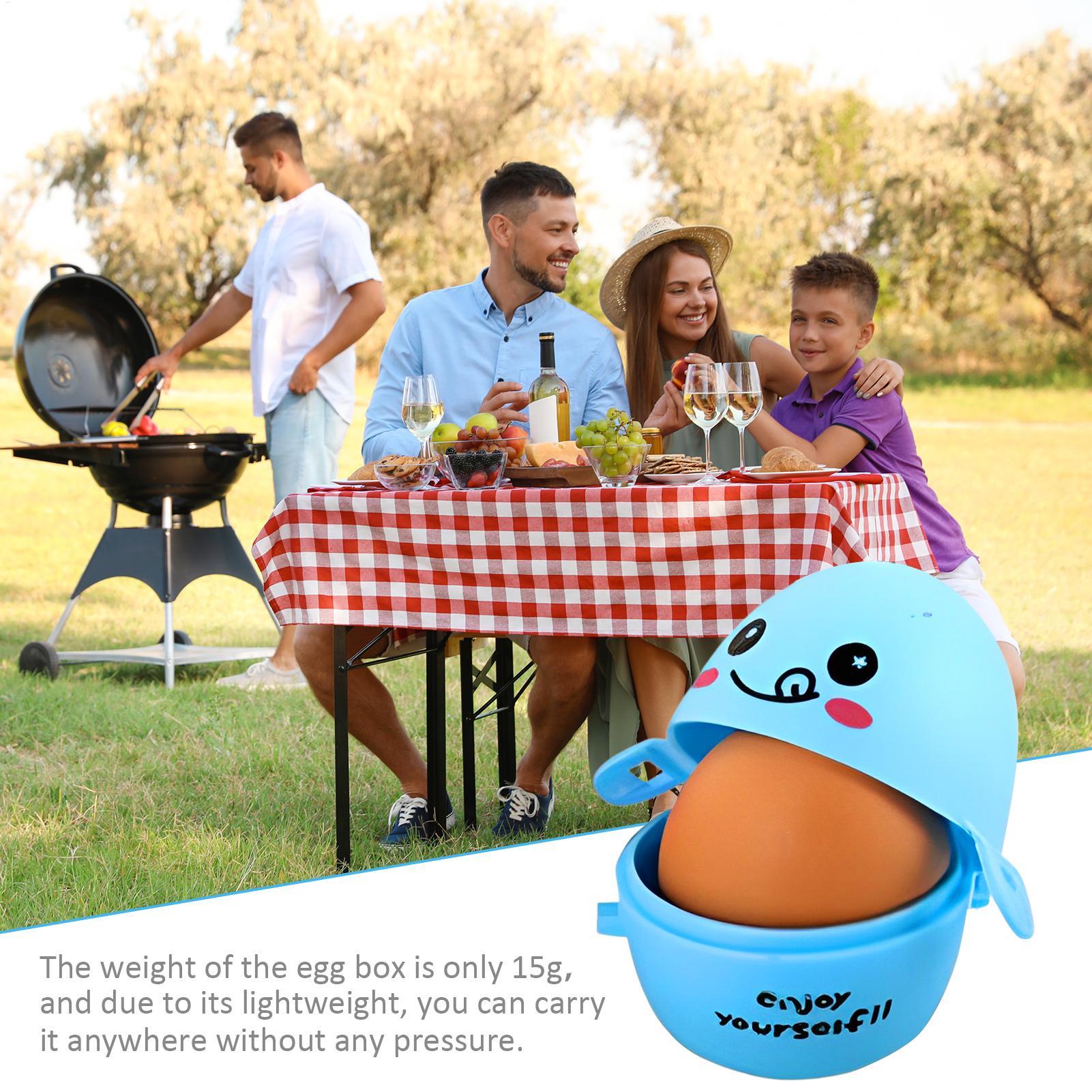 Kitchen Gadgets Men Love - 1pc Portable Egg Container Cartoon Storage