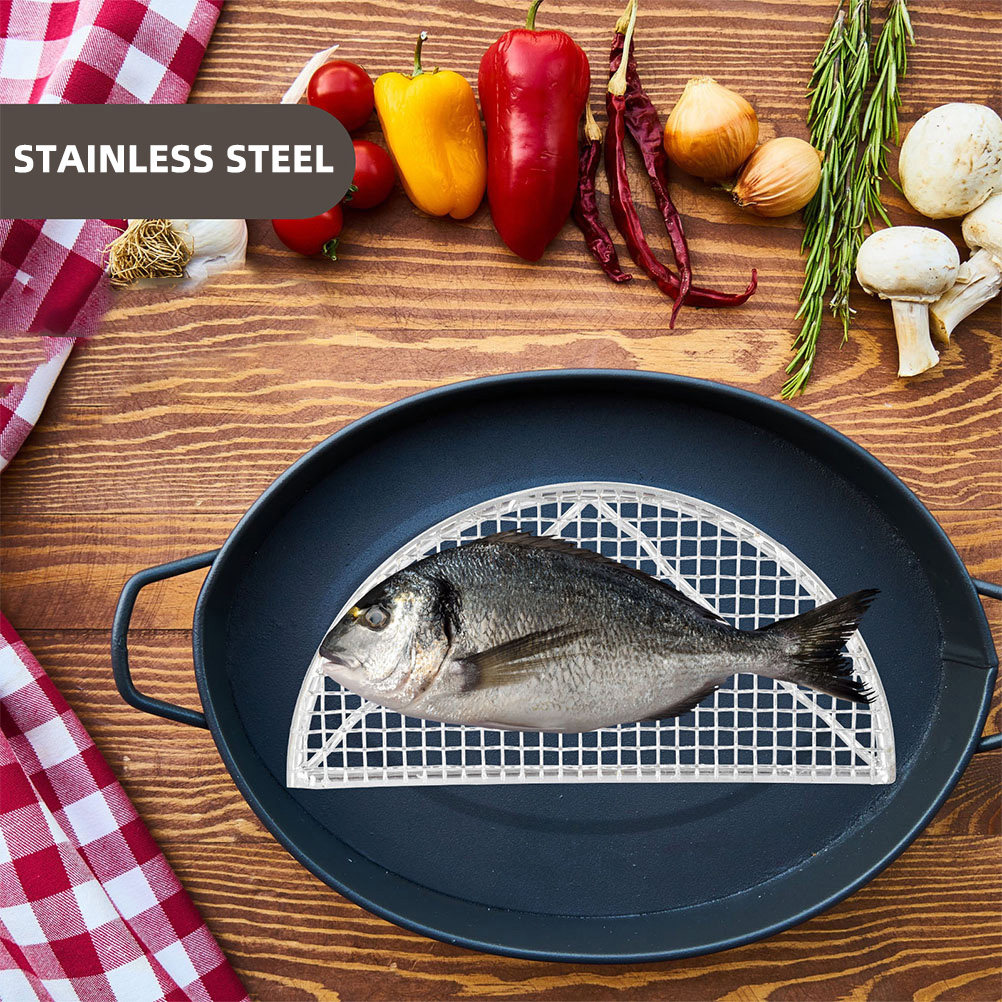 Kitchen Gadgets Holder - 1Pcs Stainless Steel Semicircular Oil Drain