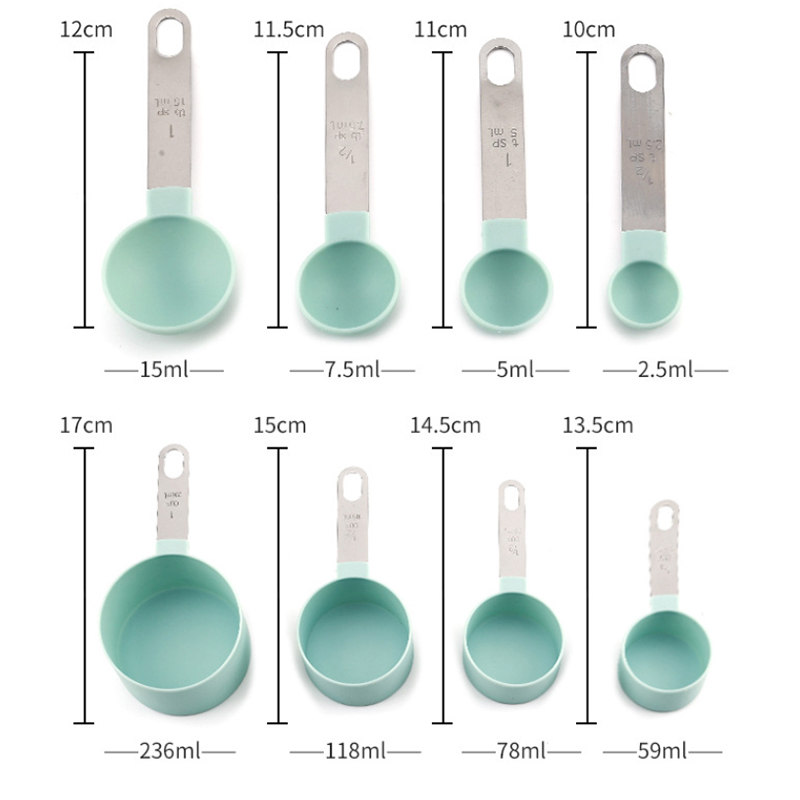 8PCS Measuring Cups Spoons Set - Kitchen Gadgets Products recensie en prijs