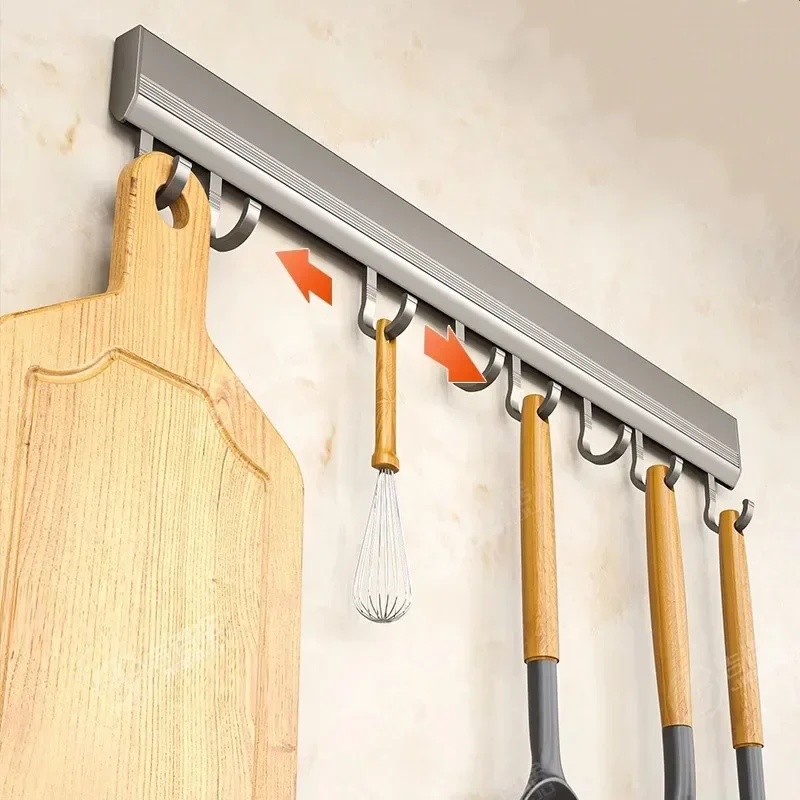 Aluminum Alloy Hooks Rack Wall - Kitchen Gadgets Rack recensie en prijs