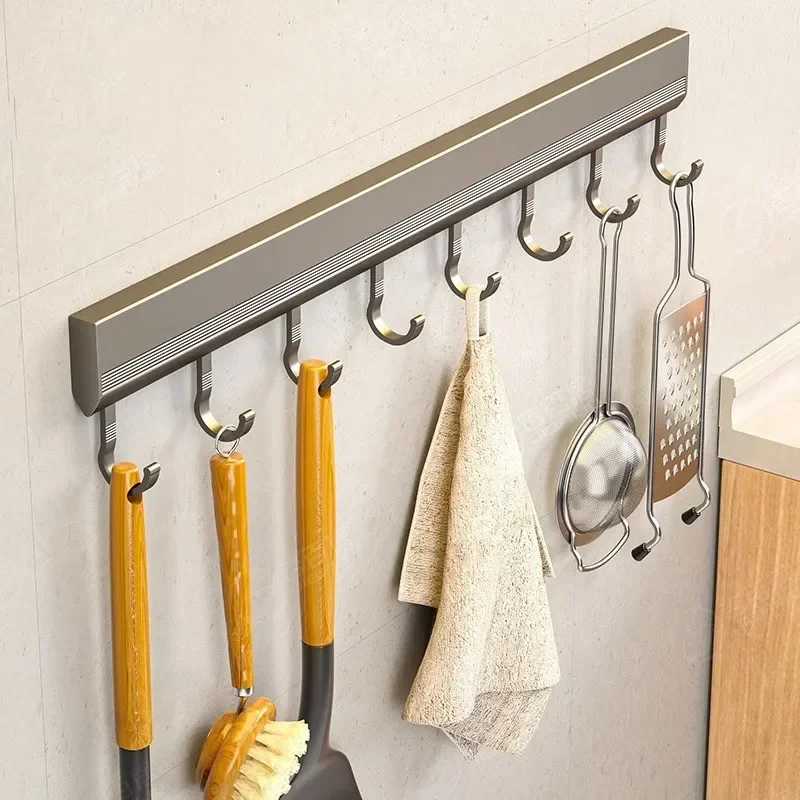 Aluminum Alloy Hooks Rack Wall - Kitchen Gadgets Rack recensie en prijs