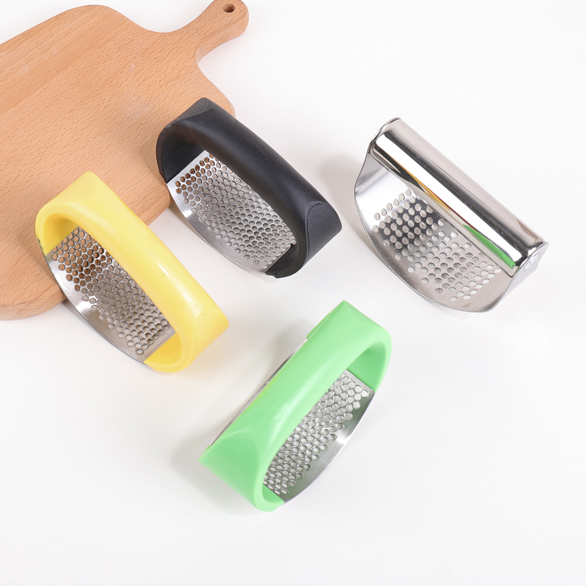 Stainless Steel Garlic Press - - Kitchen Gadgets Products recensie en prijs