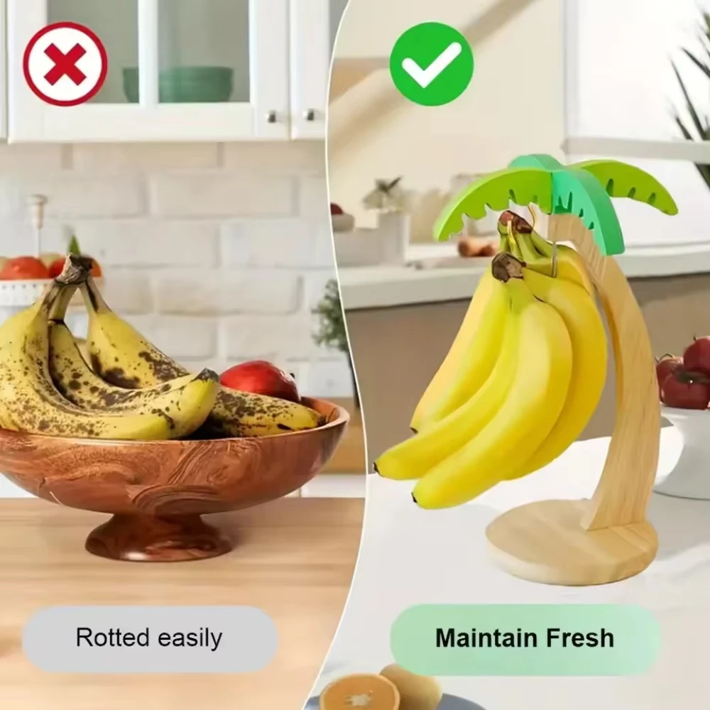 Wooden Banana Holder Stand Kee - Kitchen Gadgets Holder recensie en prijs