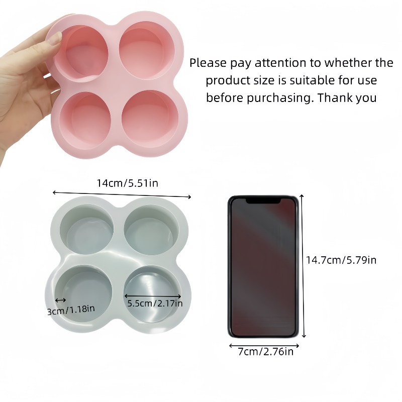 4-Cavity Silicone Baking Mold, - Quality Kitchen Gadgets recensie en prijs