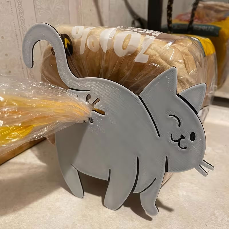 Cat Butt Bread Clip - 3D Print - Kitchen Gadgets You Must Have recensie en prijs