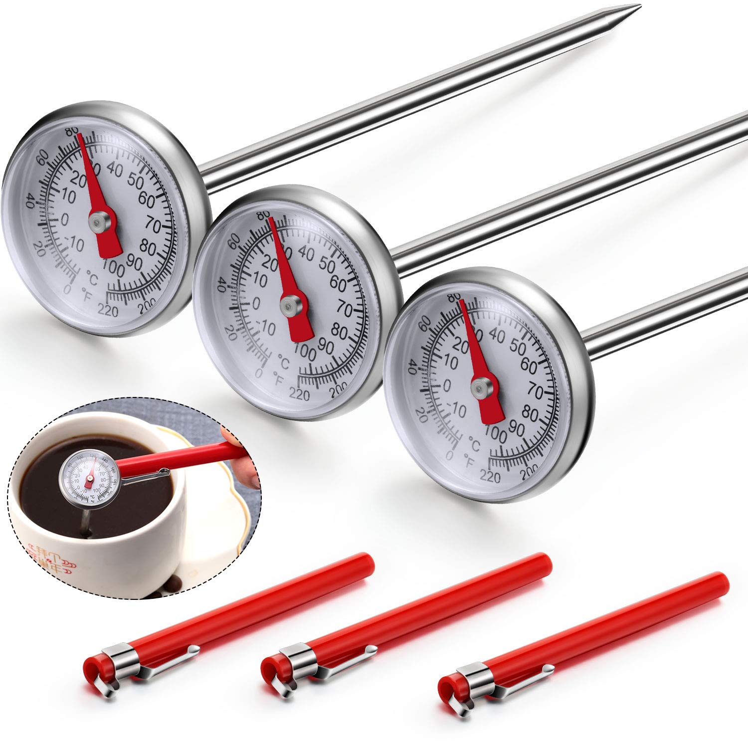 3 Pcs Instant Read 1 Inch Dial - Instant Read Thermometer recensie en prijs
