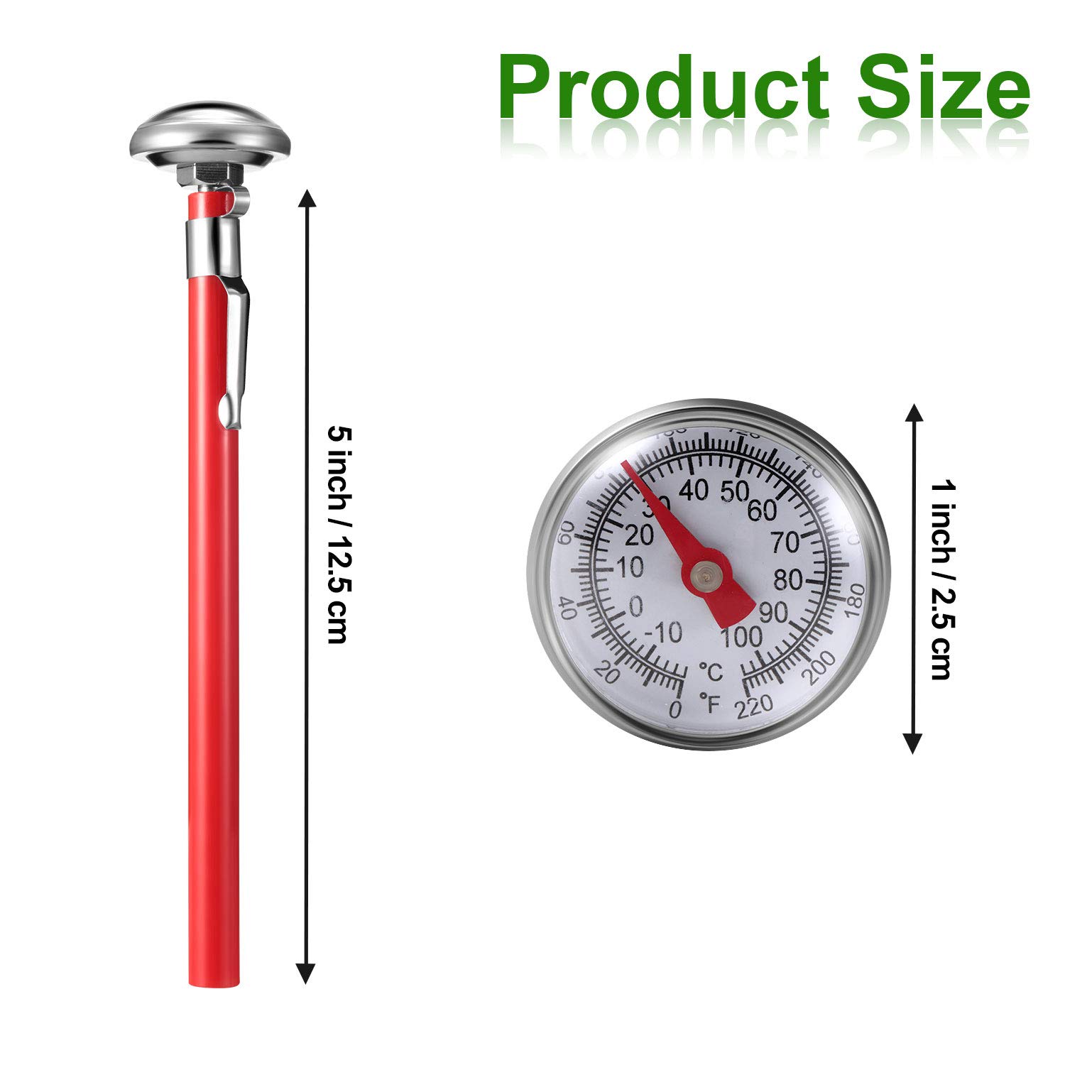 3 Pcs Instant Read 1 Inch Dial - Instant Read Thermometer recensie en prijs