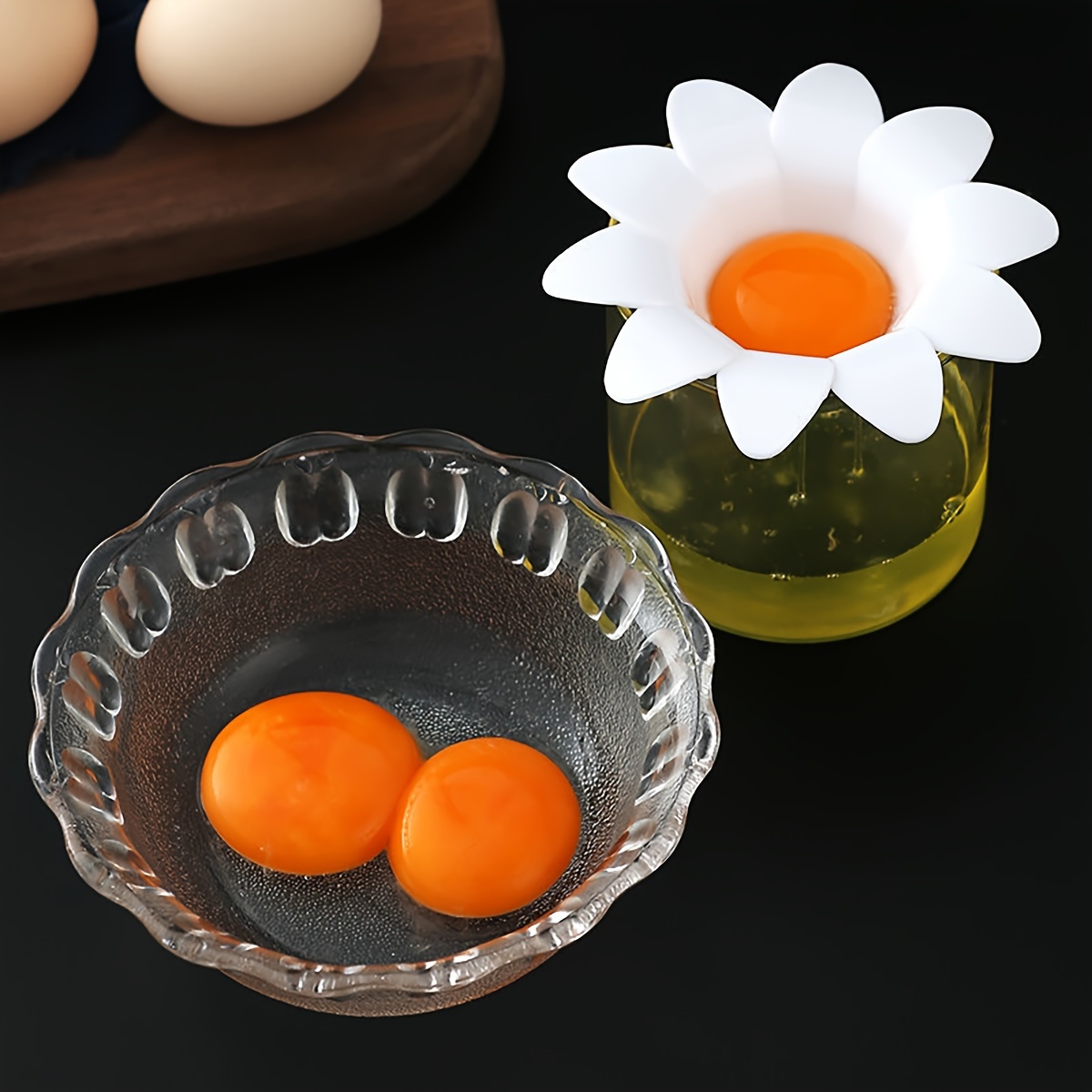 1pc/ Cute Flower Design Egg Wh - Egg Separator Tool recensie en prijs