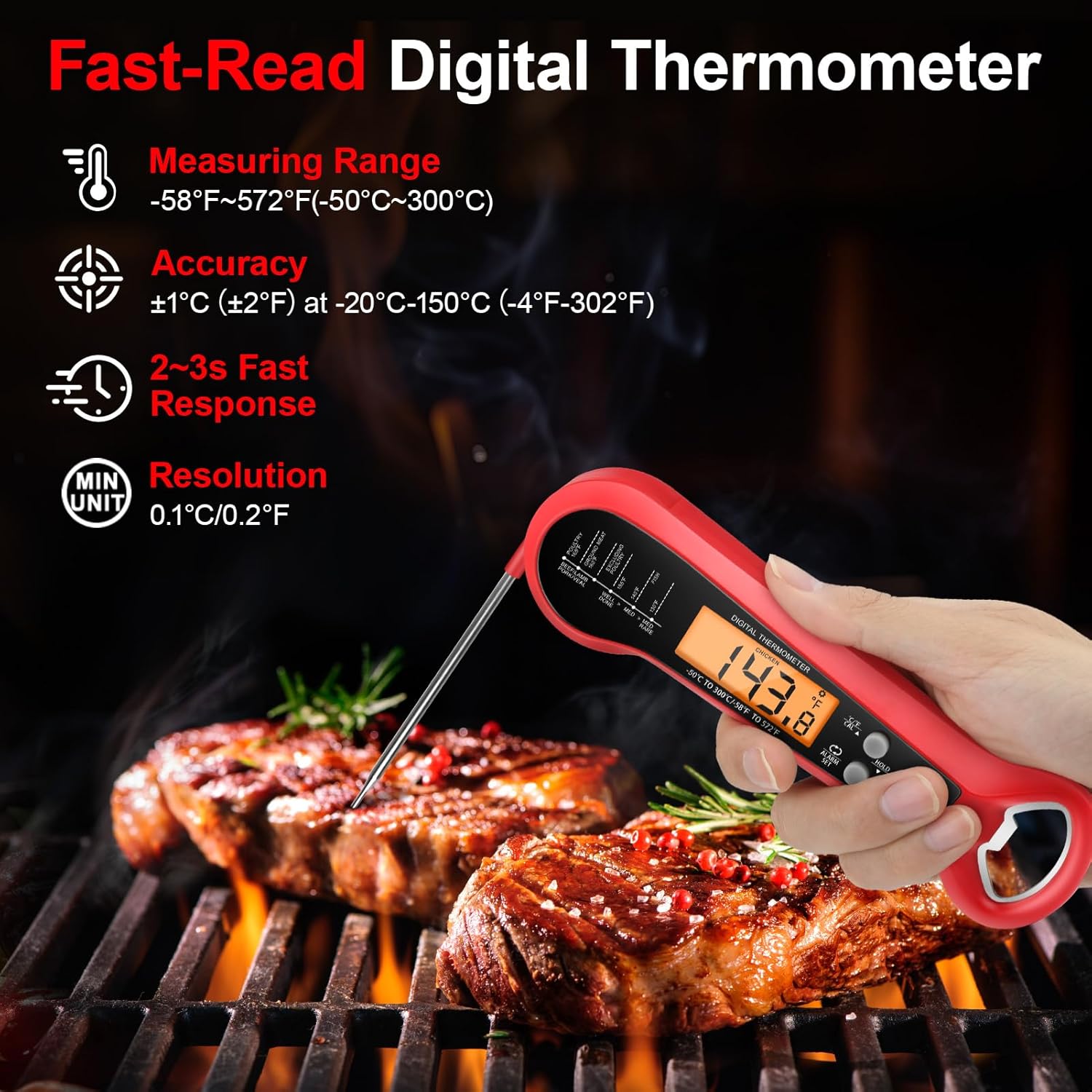 Professional Digital Meat Ther - Instant Read Thermometer recensie en prijs