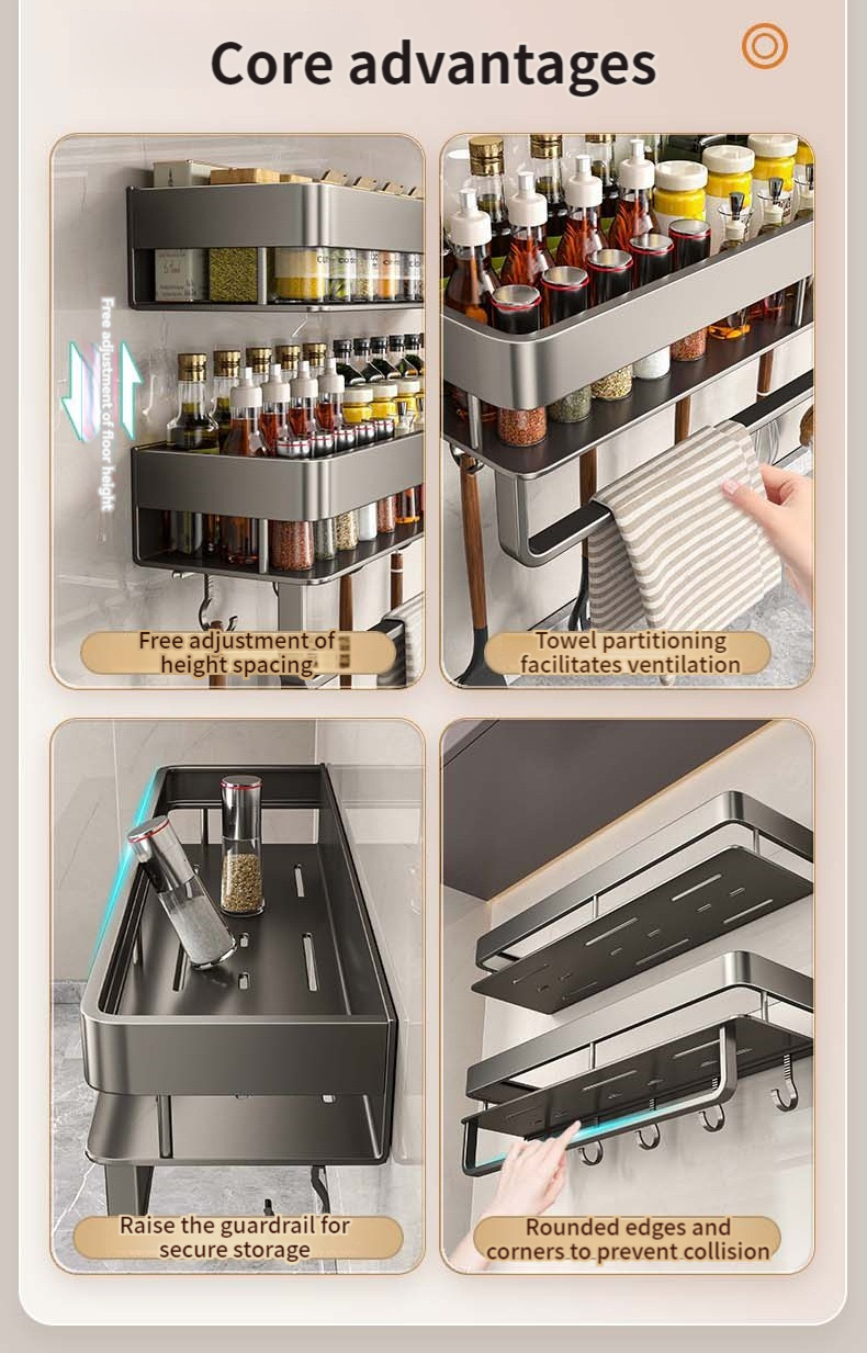 Aluminum kitchen rack kitchen  - Kitchen Gadgets Rack recensie en prijs