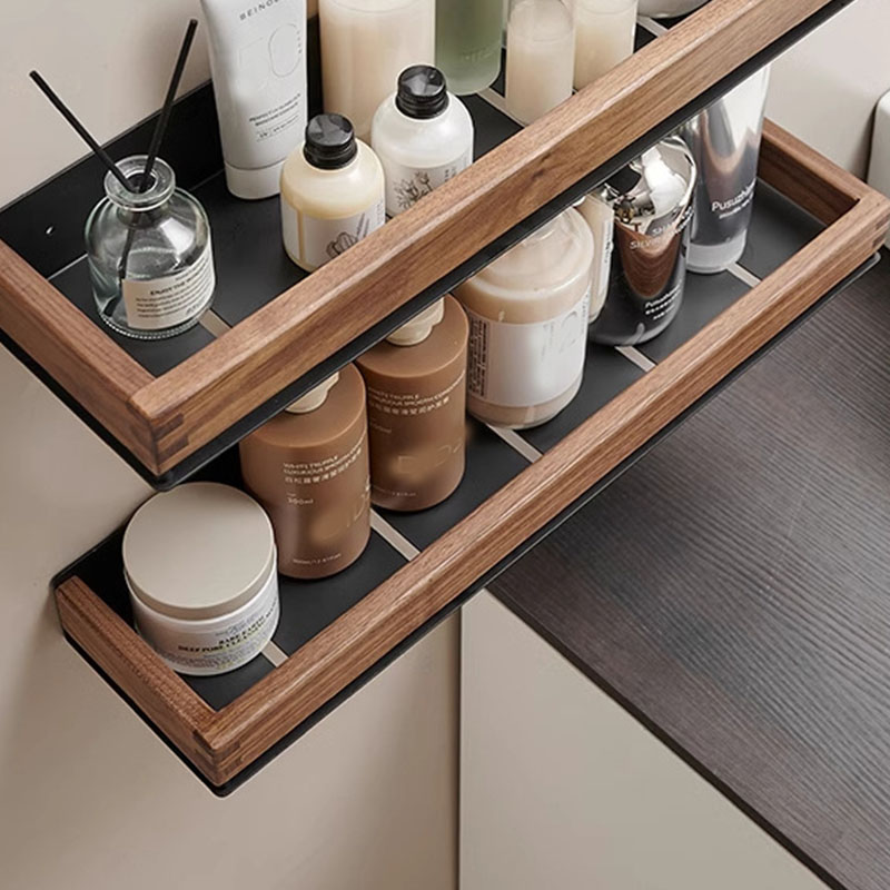 Wood Bathroom Shelves Wall Mou - Kitchen Gadgets Rack recensie en prijs