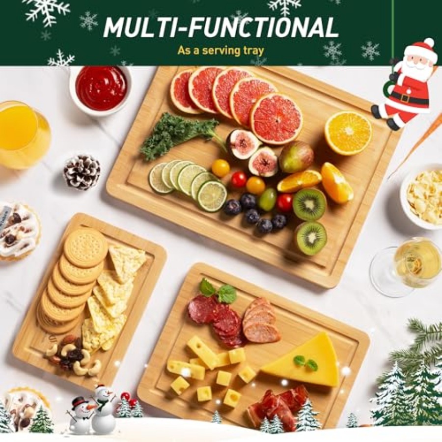 Bamboo Cutting Board Set Non S - Kitchen Gadgets You Must Have recensie en prijs