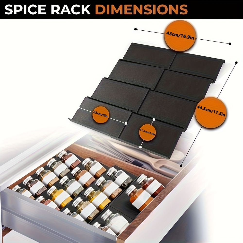 6pcs Expandable Spice Drawer O - Kitchen Gadgets Rack recensie en prijs