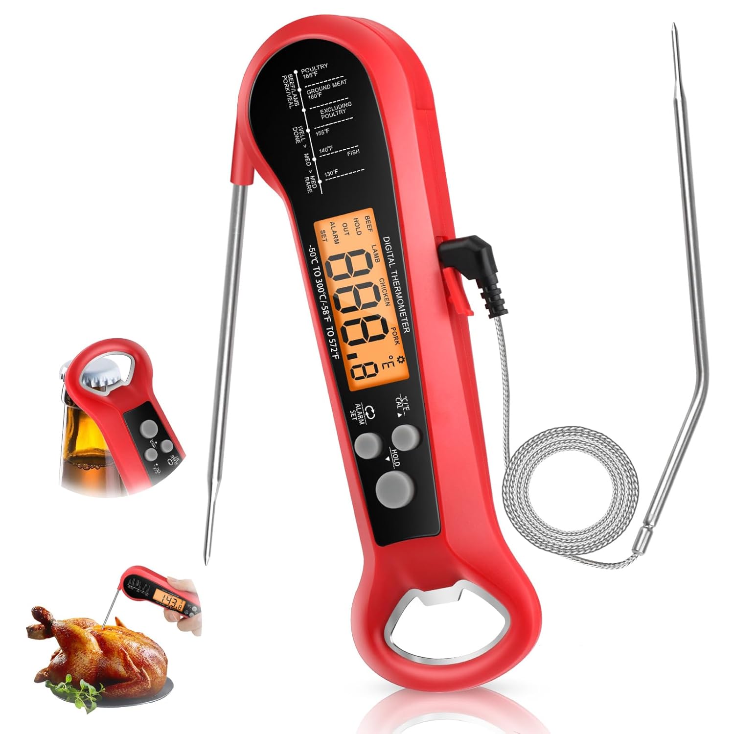 Long Cable Professional Meat T - Instant Read Thermometer recensie en prijs