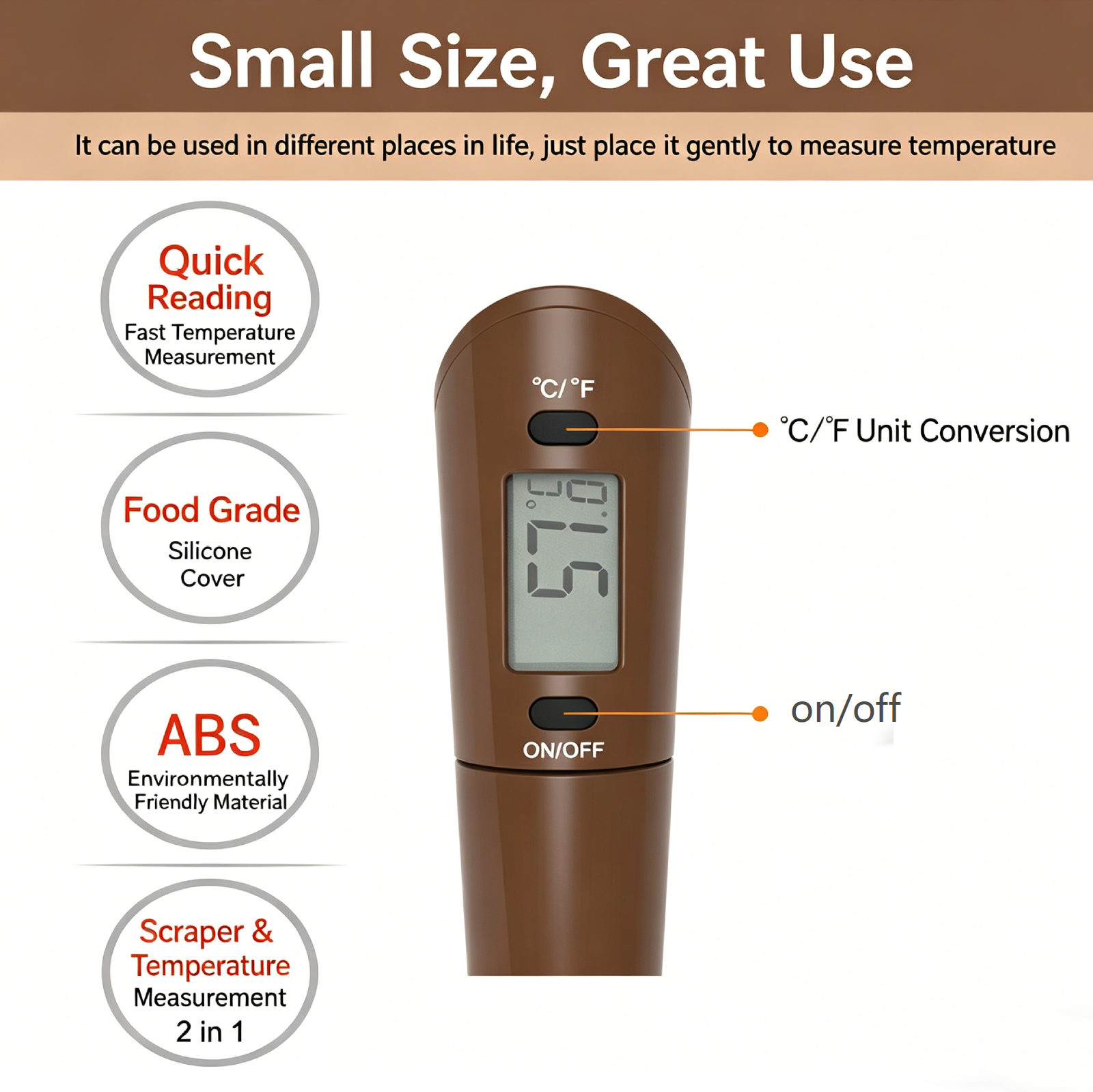 2-in-1 Spatula Thermometer, In - Instant Read Thermometer recensie en prijs