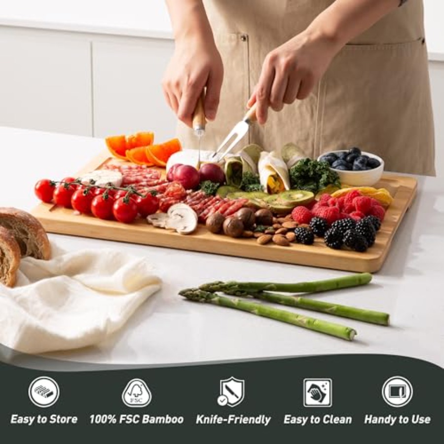 Bamboo Cutting Board Set Non S - Kitchen Gadgets You Must Have recensie en prijs