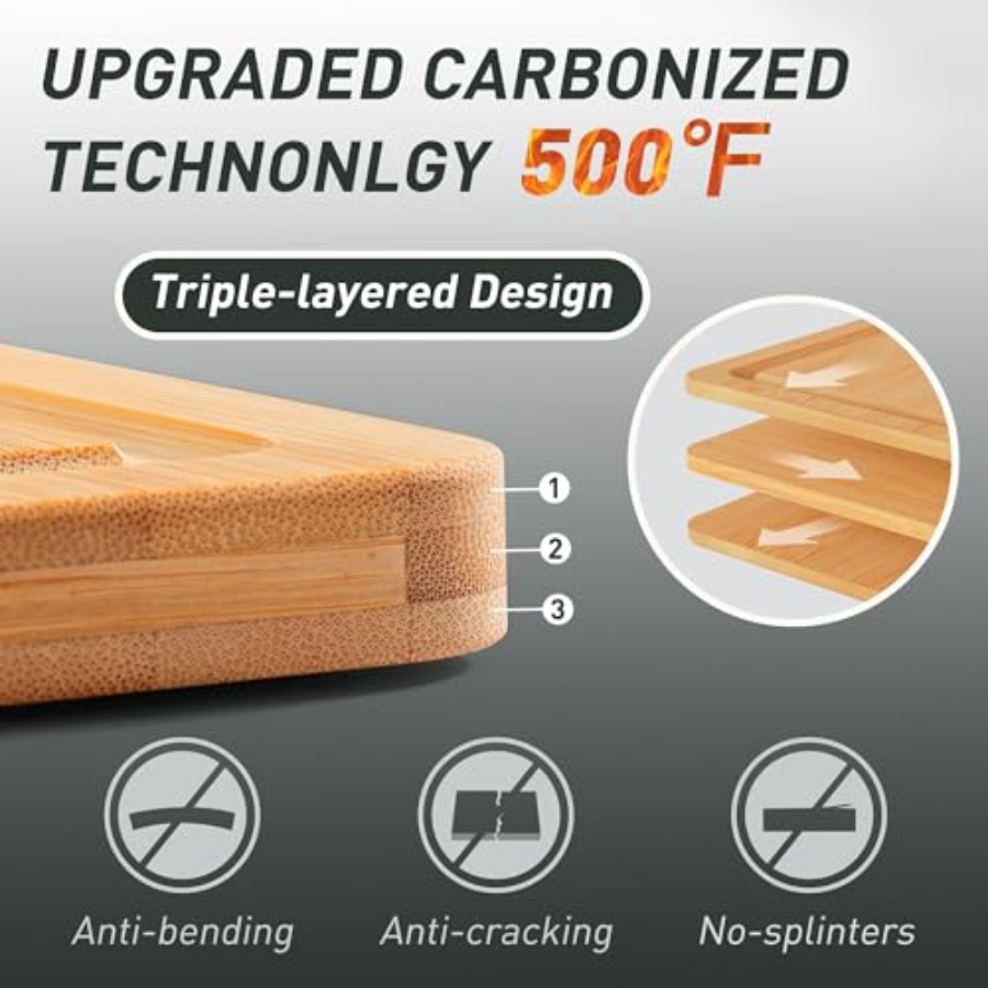 Bamboo Cutting Board Set Non S - Kitchen Gadgets You Must Have recensie en prijs