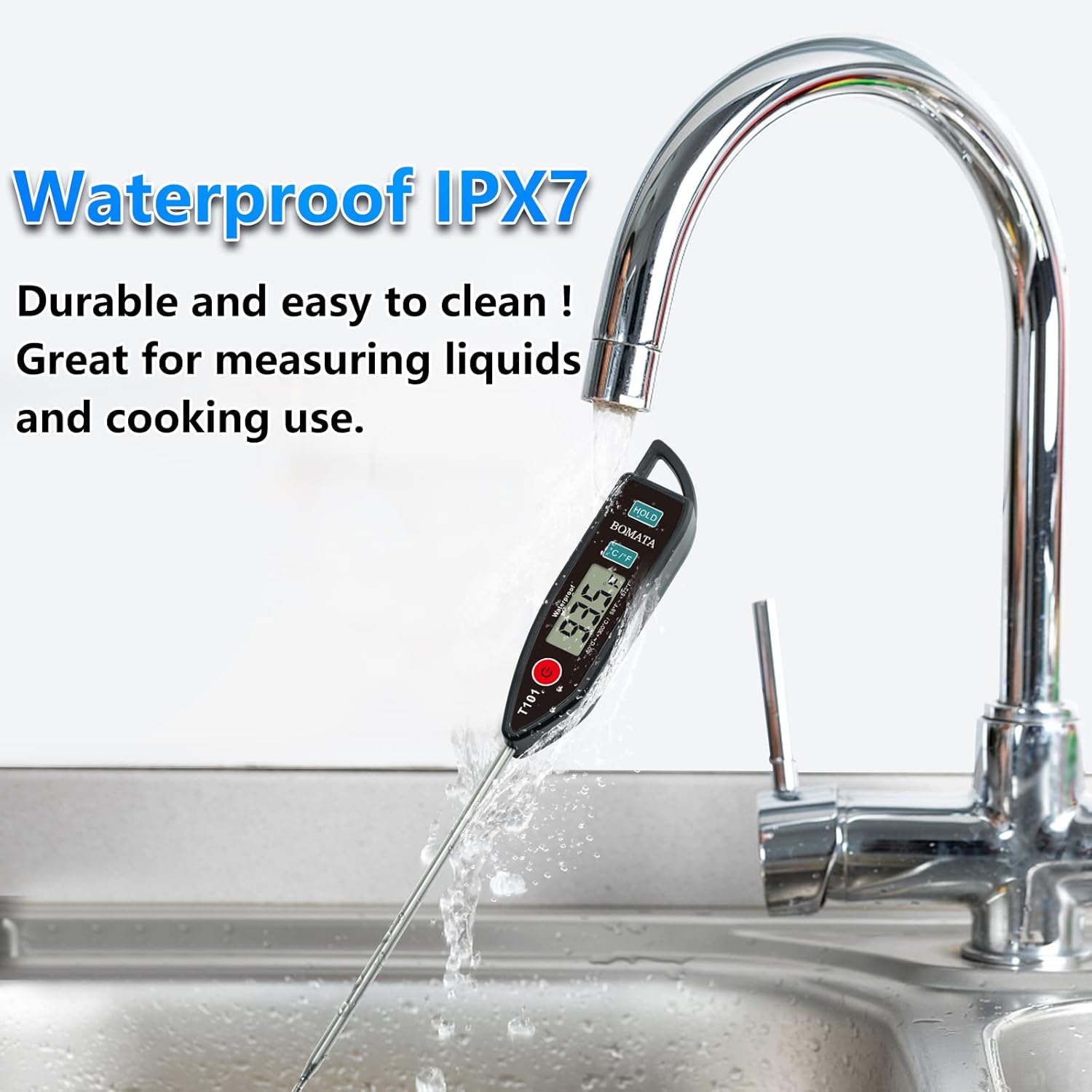Waterproof IPX7 Instant Read F - Instant Read Thermometer recensie en prijs