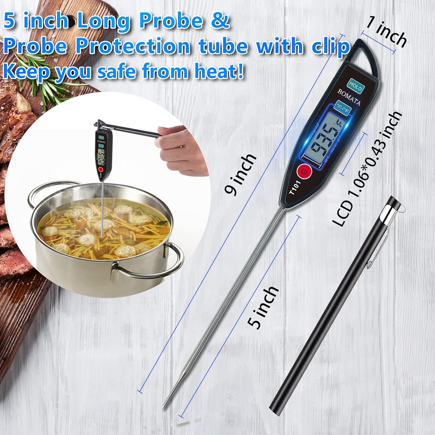 Waterproof IPX7 Instant Read F - Instant Read Thermometer recensie en prijs